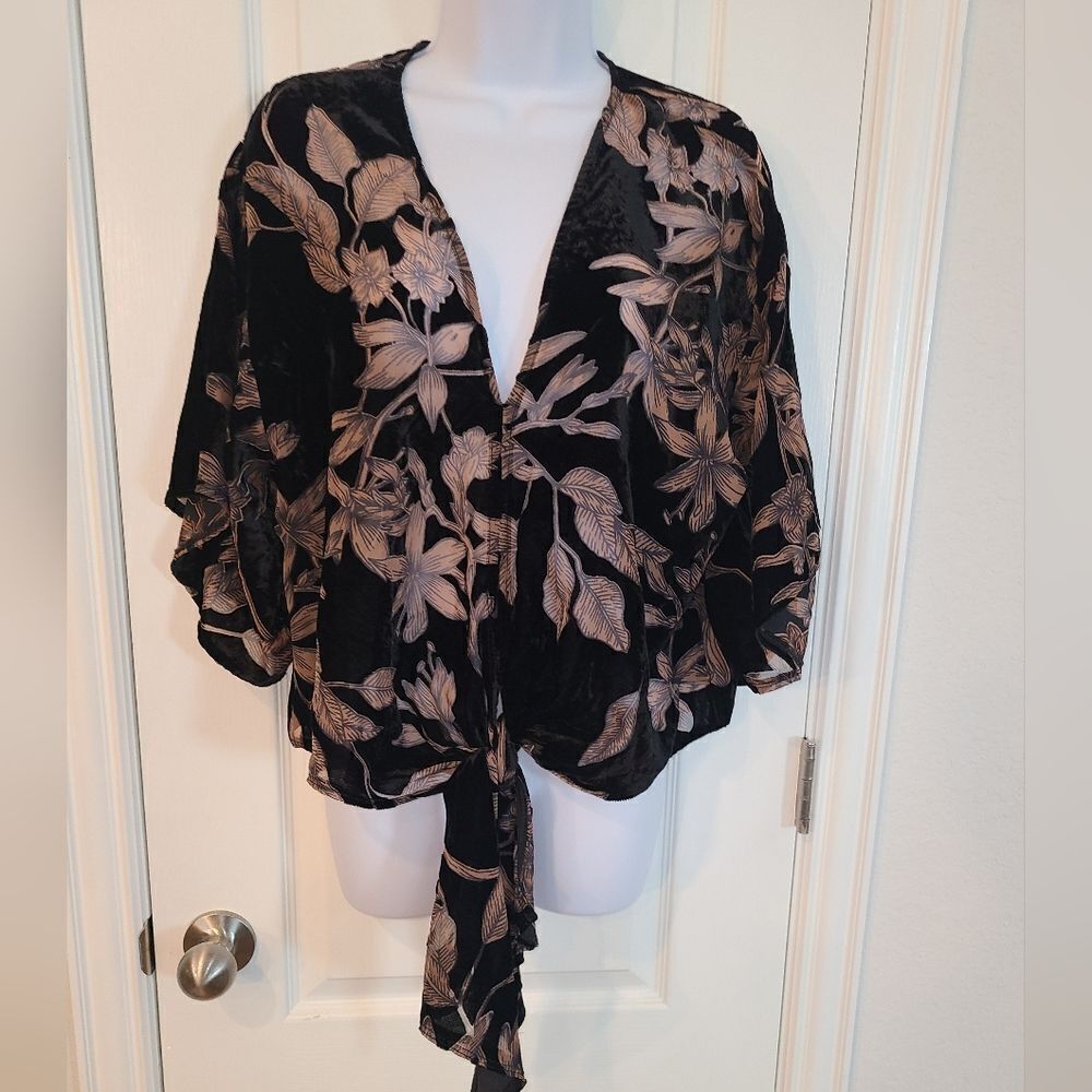 By Together Kimono fairy witchcore witchy romantic velvet top